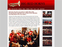 Tablet Screenshot of horns.bigredbands.org